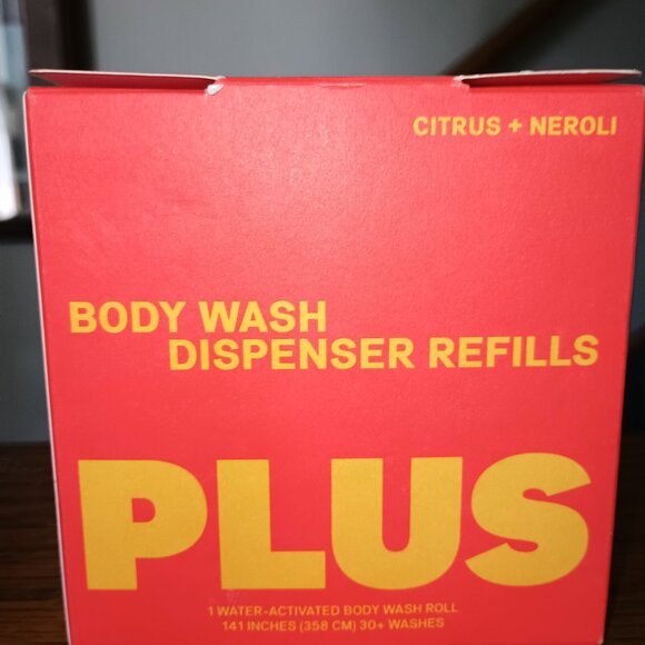 NEW Plus Body Wash Roll Dispenser + 5 Refill Pack Citrus + Neroli (Lot of 6) - Picture 3 of 8